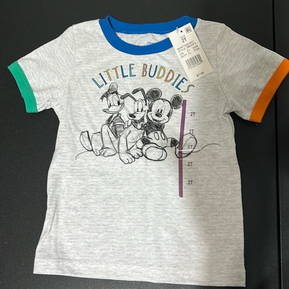 Disney Mickey and friends T-shirt size  2 - Picture 1 of 3
